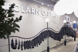 I Polarn O.Pyrets conceptstore i PK-Huset i Stockholm har det randiga arvet en central plats.  Foto: Polarn O.Pyret